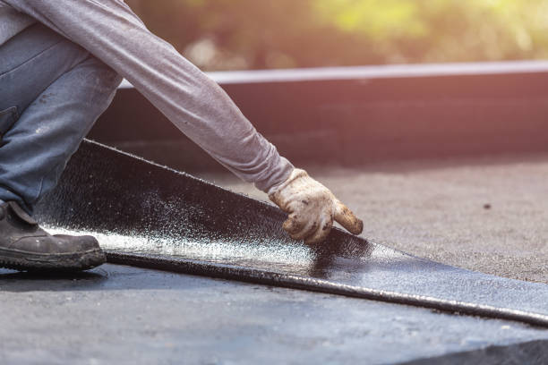 Professional Crawl Space Encapsulation technician working in East Bethany, NY